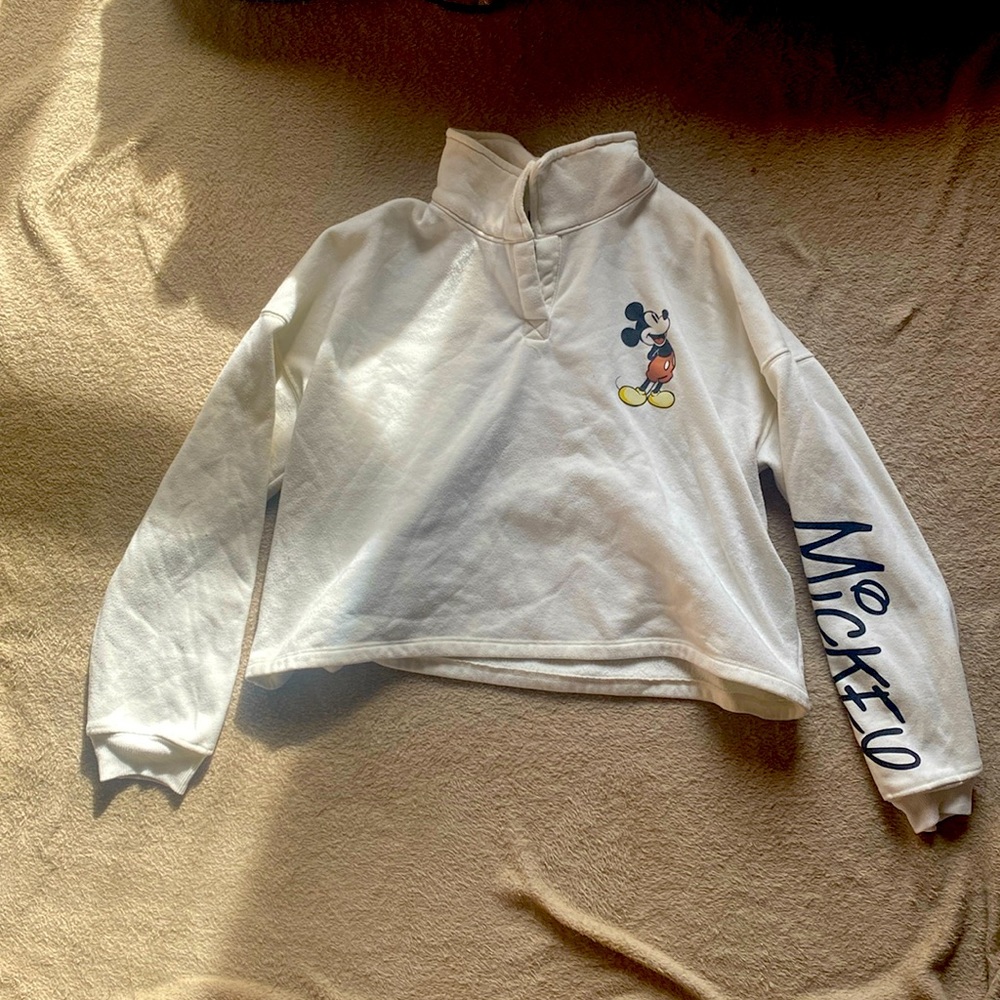 Disney Mickey Mouse Cropped Sweater